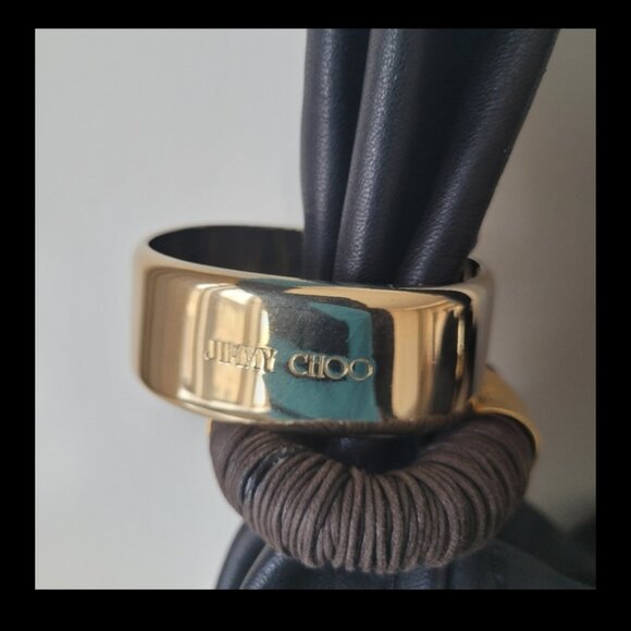JIMMY CHOO Hobo Bracelet Black Leather Bag - Picture 3 of 16